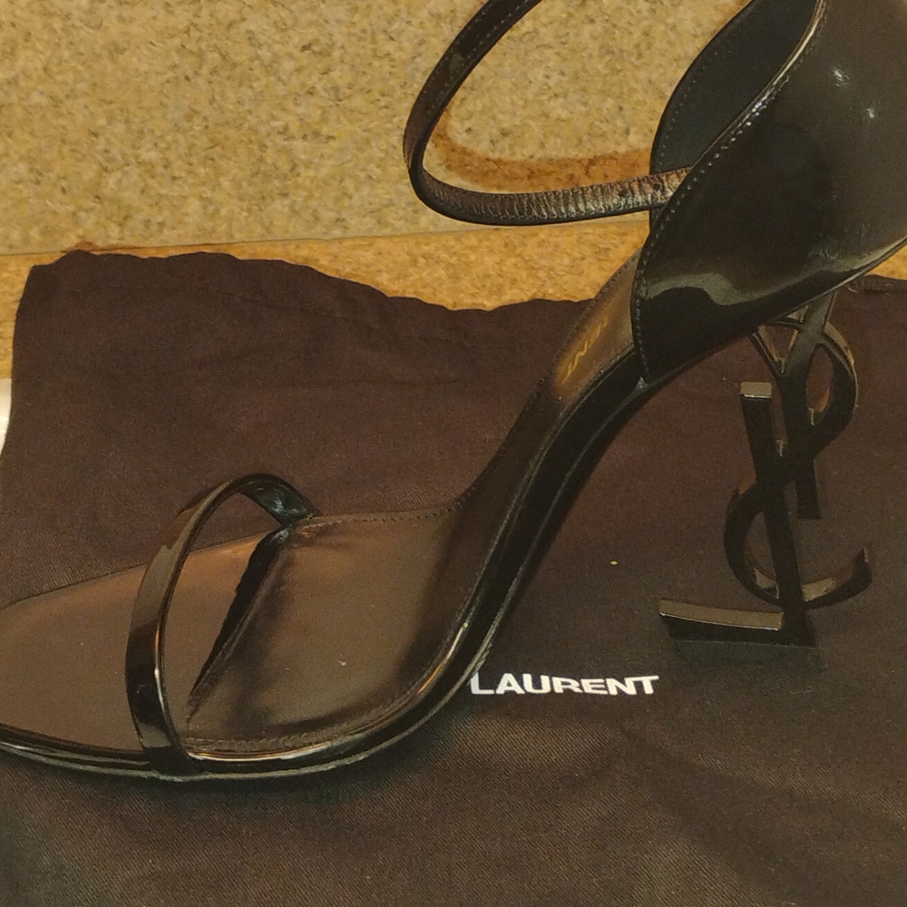 COPY - Saint Laurent Black Patent Leather Stiletto Heels